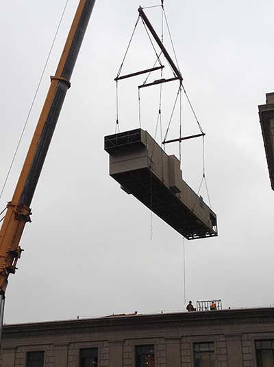 pnca crane installation project completed by Heinz Mechanical serving Portland OR