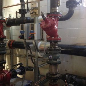 hydronic pumps at linfield project successfully completed by Heinz Mechanical serving Portland OR